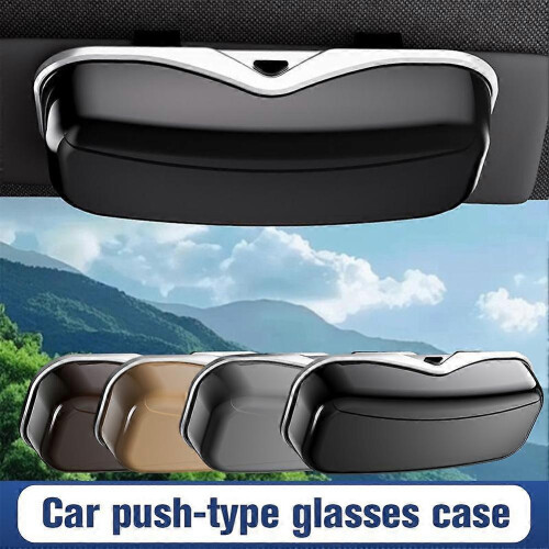 Car mounted press on glasses case, in car sunglasses case 2