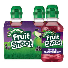 FRUIT SHOOT Apple and Blackcurrant Fruit Juice, 200ml (Pack of 8)