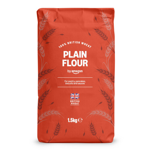 by Amazon Plain Wheat Flour, 1.5kg, Great for for Baking