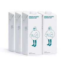Minor Figures Oat Milk, Made in The UK | Barista Oat Milk, 1 Litre (6x1L) | No Added Sugar | Non Dairy Milk | Vegan | Shelf Stable