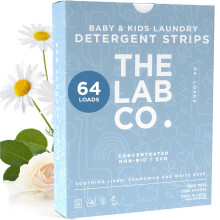 The Lab Co. Laundry Detergent Strips Washing Sheets | Eco Ultra-Concentrated | Non-Bio for Sensitive Skin | Non-Toxic Fragrance | EDC-Free | Lab-Test