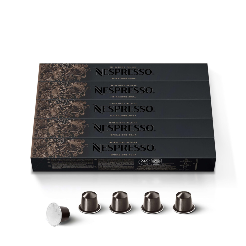 Nespresso 50 Roma Coffee Capsules