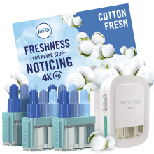 Febreze 3Volution Plug In Air Freshener Starter Kit + 4 Refills