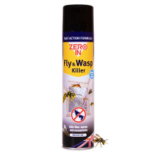 Zero in Fly and Wasp Killer - 300 ml Aerosol, Controls Flying Insects and Bugs in The Home, Ready-To-Use, Fast Action Formula, Instand Knockdown of F