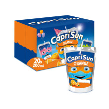Capri-Sun Orange Kids' Juice Drink, Party Pack (20 x 200ml), Made with Real Frui