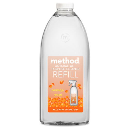 Method Method Antibacterial Spray Refill, All Purpose Cleaner, Orange Yuzu, 2L