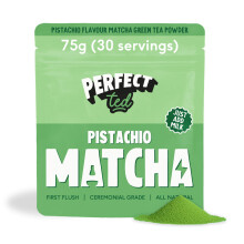 PerfectTed Pistachio Matcha Powder, Ceremonial Grade Matcha, 75g (30 Servings), Perfect for Lattes & Smoothies | Contains Caffeine | with L-Theanine