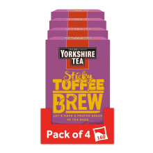 Yorkshire Tea Sticky Toffee Pudding Flavoured Tea Bags, 4 Boxes of 40 Tea Bags (Total 160 Bags)
