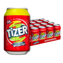 Tizer Original Sparkling Soft Drink, 24 Pack, 330ml Cans
