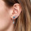 Pandora Sparkling Snowflake Silver Stud Earrings 299239C01, Includes Original Box 2