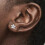 Pandora Sparkling Snowflake Silver Stud Earrings 299239C01, Includes Original Box 3