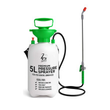 Garden Pressure Spray Bottle 5 Litre Pump Action Water Sprayer For Outdoor Plants, Cleaning, Garden, Fertilisers, Pesticides & Weed Killers - By ZOPP