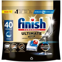 Finish Powerball Ultimate Plus All in 1 Dishwasher Tablets Cyclesync Technology