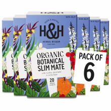 Heath & Heather - Organic Slim Mate Tea with Green Tea, Yerba Mate & Lemongrass • Naturally Energising & Metabolism Supporting • Vegan • Multipa