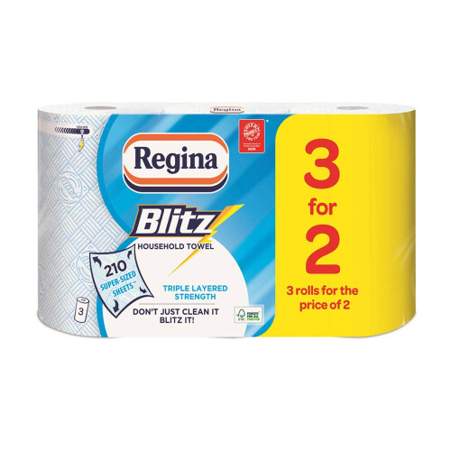 Regina Regina Blitz Kitchen Towel 12 Rolls by Regina Blitz