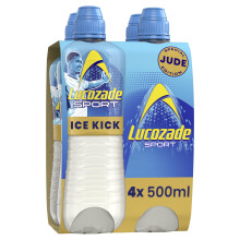 Lucozade Sport Ice Kick, Jude Bellingham Edition, 4x500ml, Isotonic