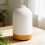 Essential Oil Diffuser Electric Aromatherapy Oil Diffuser 200ml Ceramic Aroma Scented Diffusers &Humidifier with Auto Shut Off Ultrasonic Quiet/4 Tim 1