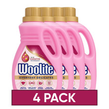 Woolite Laundry Detergent Liquid, 750ml, Pack of 4, For Delicates, Hand & Machine Wash, 48 Washes