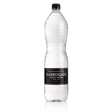 Harrogate Spa Bottled Water Still 1.5 Litre PET Black Label/Cap Pack of 12