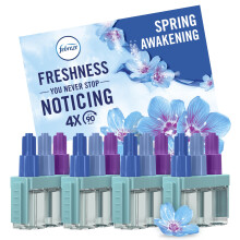Febreze 3Volution Air Freshener Plug-In Refills, 4 Refills (20ML x 4), Lenor Spring Awakening, 3 Alternating Scents to Fight Odours