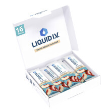 Liquid I.V. Sugar Free Electrolyte Powder Mix, White Peach Flavour, For Fast Hydration & Energy, with 8 Vitamins & Minerals including Magnesium