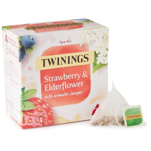 Twinings Strawberry and Elderflower Herbal Tea Bags, 20 Tea Bags