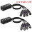 Extensor de Cabo de Rede DMX e Áudio XLR de 4 Canais, Extensor de Sinal de Rede DMX512 para Iluminação de Palco e Estúdio C 6