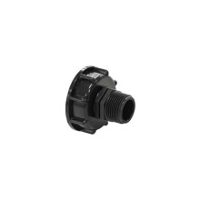 S60x6 fitting met 1" buitendraad - 26x34-
