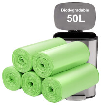 50l Biodegradable bin bags 50PCS: Aievrgad Bin Liners Garbage For