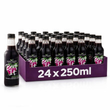 Beet It Organic Beetroot Juice (250ml x 24) — Picked and Pressed | No Added Sugar (Glass Bottle)