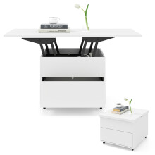 Mobile Lift Top Coffee Table Folding Center Table Extendable Dining Table