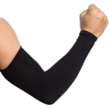 Ademende UV-beschermende armmouwen voor sport - Zwart - Multisport - Hardlopen - Unisex - 36 cm