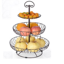 Metalen fruitschaal, koekjesschaal, etagère, zwarte fruit- en groentemand, taartstandaard voor verjaardagen/bruidstaarten, macarons