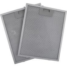 Set van 2 afzuigkapfilters, metalen gaas, 320 x 260 mm, afzuigkapfilter