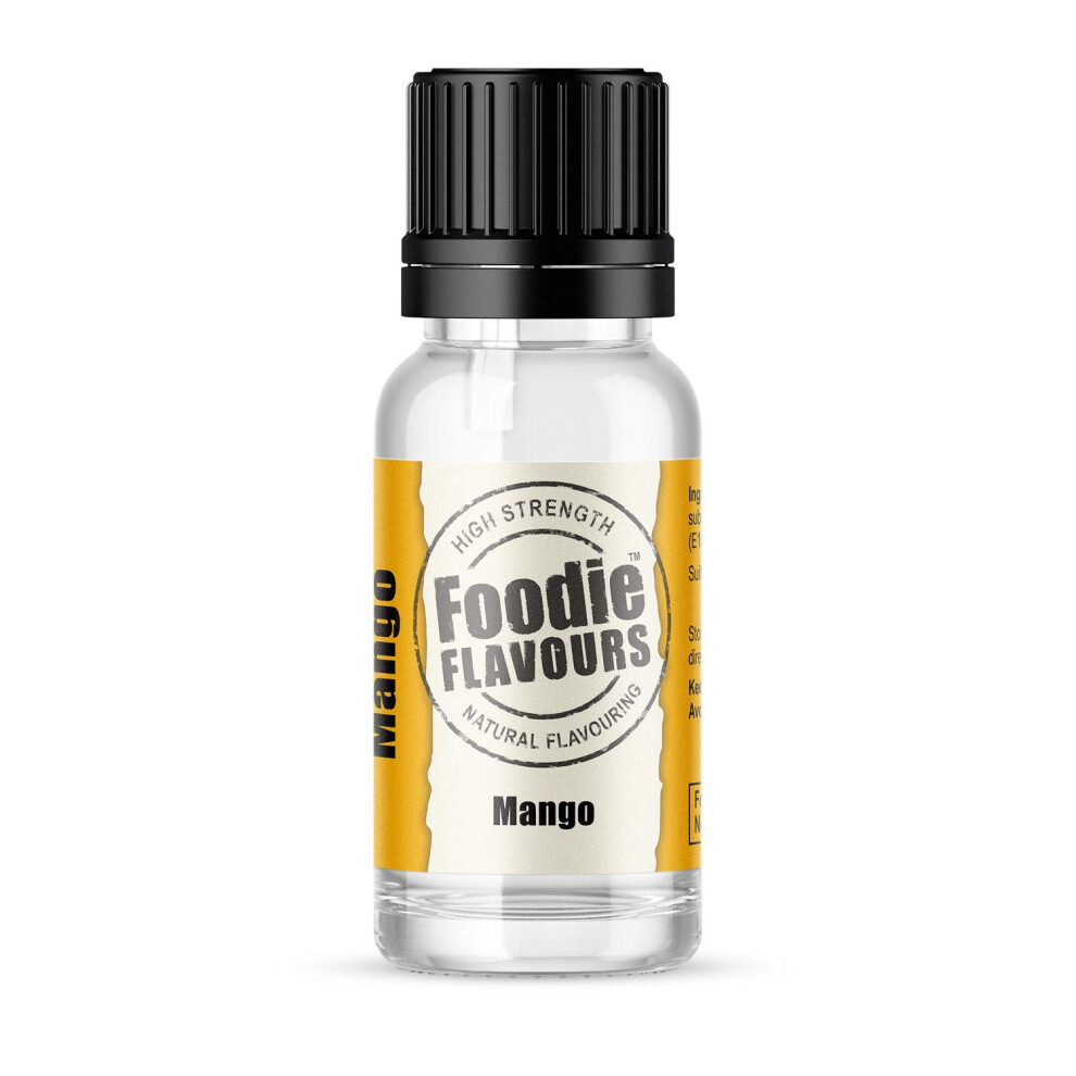 Foodie Flavours Natural Mango Flavouring, High Strength - 15Ml