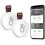 2 stuks Bluetooth binnenthermometer/hygrometer, mini binnenthermometer, thermometer/temperatuursensor 1