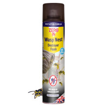 Zero In Wasp Nest Killer - Insecticidal Wasp Nest Destroyer Foam Spray for Indoor & Outdoor Nest Removal - Fast-Acting Foam, Effective Wasp Spray Up