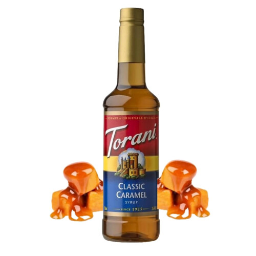 Torani Coffee Syrup, Classic Caramel Flavour, 750ml