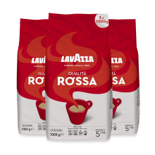 Lavazza Coffee Qualita Rossa, Pack of 3, 3 x 1000 g