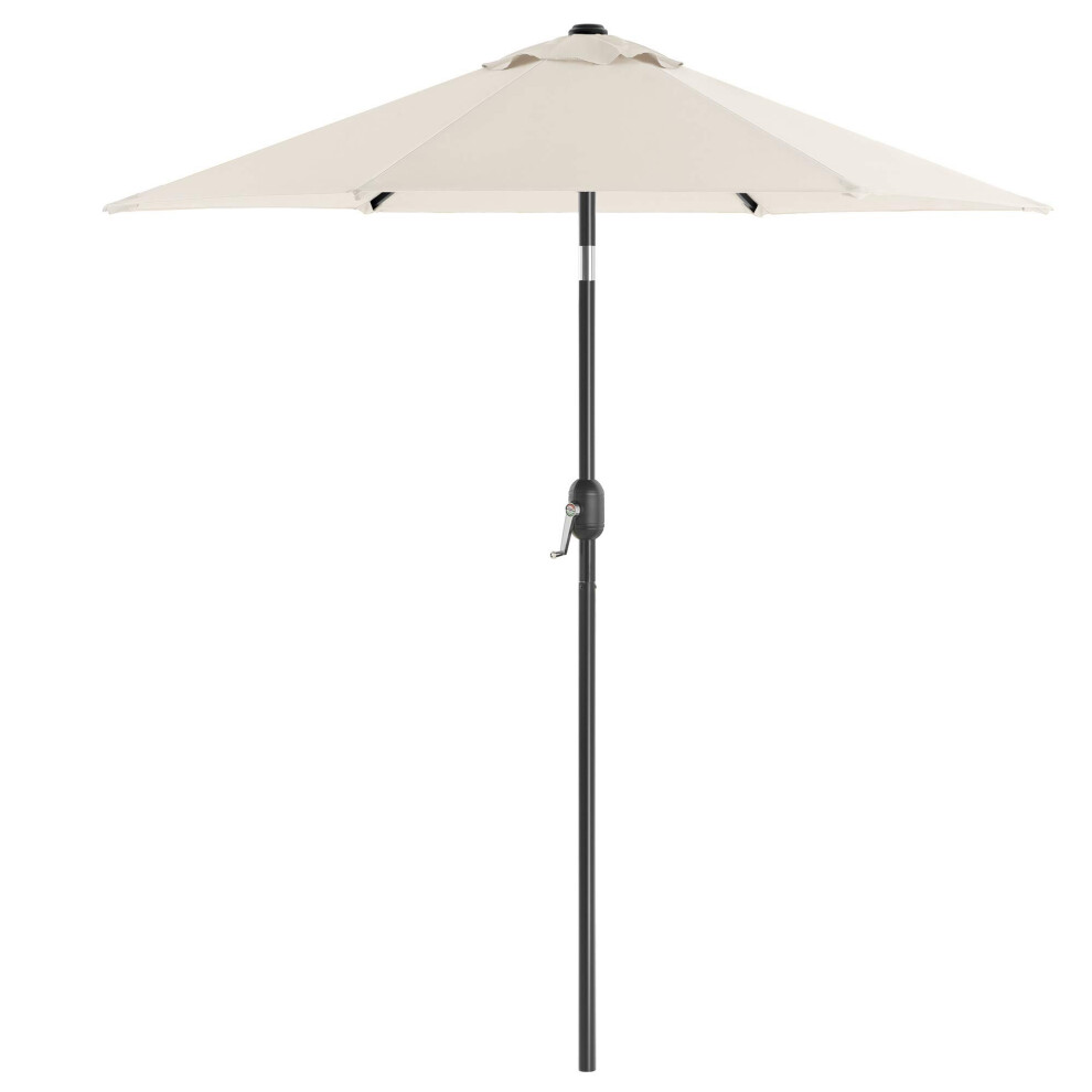Songmics 2.1 M Garden Parasol Umbrella, Upf 50+, Sun Shade, 30 Tilt In 2 Directions, Crank Handle For Opening And Closing, For Outdoor Gardens Pool