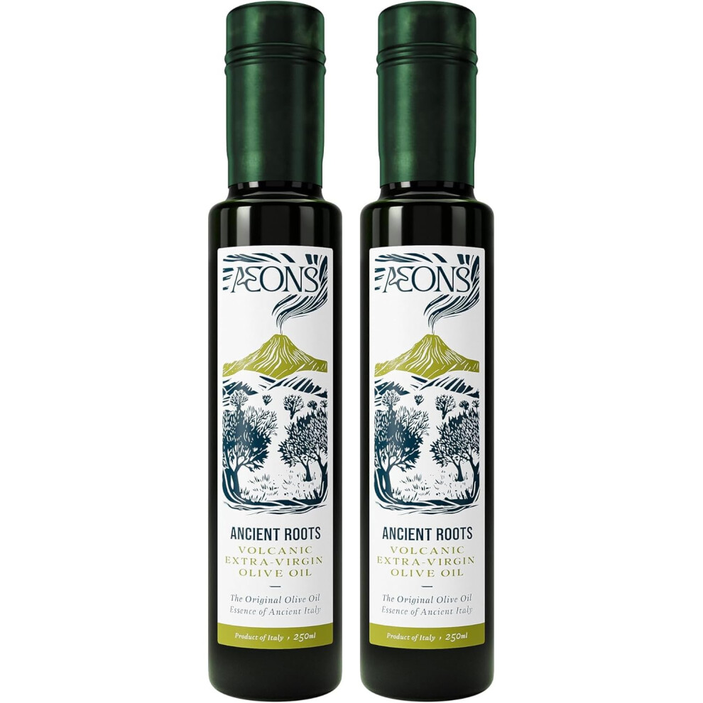 Aeons Ancient Roots Extra Virgin Olive Oil- Dr. Sarah BrewerâS Volcanic Tuscan Blend, Cold-Pressed Within 24H, High-Polyphenol Heart & Skin Support,