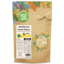 Wholefood Earth - Nutritional Yeast Flakes, 250 g - with B12, Dairy Free, GMO Free, Vegan