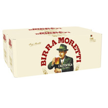 Birra Moretti Lager Beer, 330 ml (Pack of 20)