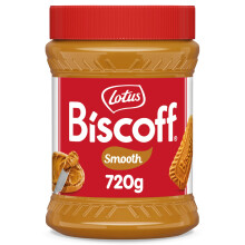Biscoff - Sweet spread - Smooth - Caramelised biscuit flavour - Vegan - Nut free - No colours or added flavours - Plastic Jar - 720g