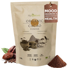 Organic Cacao/Cocoa Powder 1Kg | Pure & Unsweetened | Mood Enhancer & Cardiovascular Health | Natural Source of Magnesium | Perfect for Smoothies, Ba