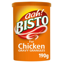 Bisto Flavoursome & Delicious Chicken Gravy Granules for Hearty Family Mealtimes, 190 g Drum (Pack of 1)