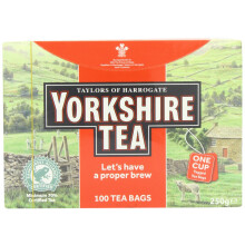 Yorkshire Tea, 100 Tea Bags with Tags