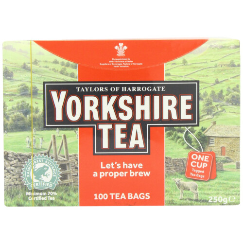 Yorkshire Tea Yorkshire Tea, 100 Tea Bags with Tags