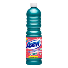 Asevi Cleaning Foor Liquid Concentrated – Powerful Formula for Laminate, Stone and Hard Surfaces – 1L Cyan