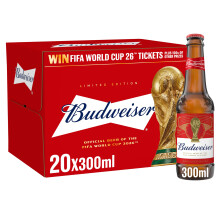 Budweiser Beer, 20 x 300ml,packaging may vary